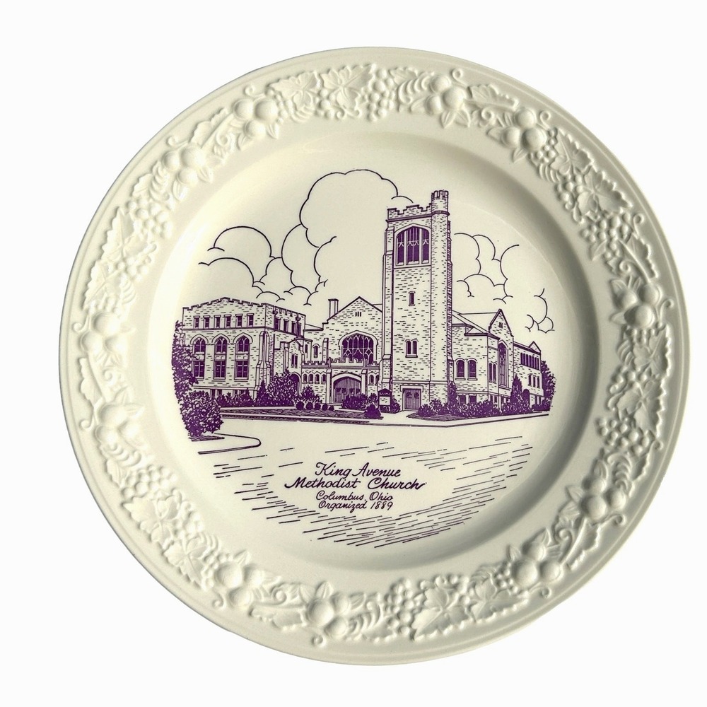 VTG Columbus Ohio King Avenue Methodist Church Collector‎ Plate Homer Laughlin